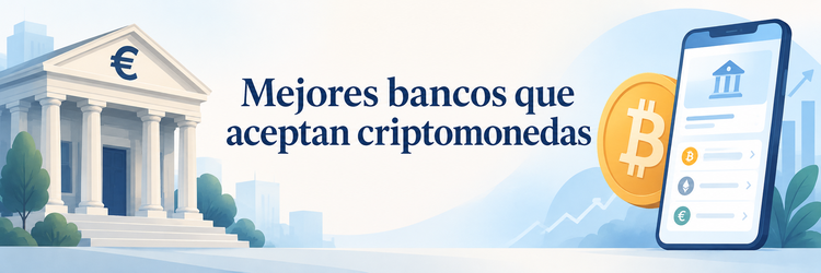 Mejores bancos que aceptan criptomonedas: cuentas en euros y servicios de inversión