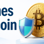 Bitcoin protegido junto a una curva de resultados de opciones
