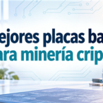 Rig abierto y placa base para minería de criptomonedas