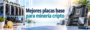 Rig abierto y placa base para minería de criptomonedas