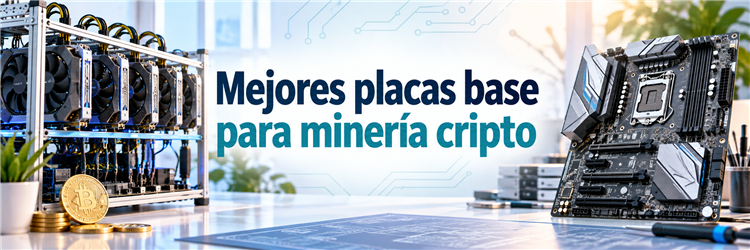 Rig abierto y placa base para minería de criptomonedas