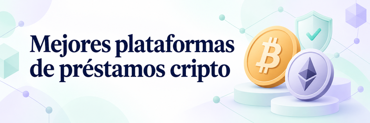 Mejores plataformas de préstamos cripto con monedas digitales y un escudo
